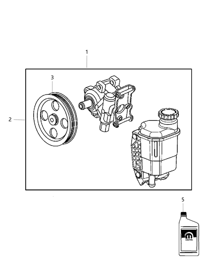 2009 Dodge Ram 1500 Kit-Power Steering Diagram for R8102472AA