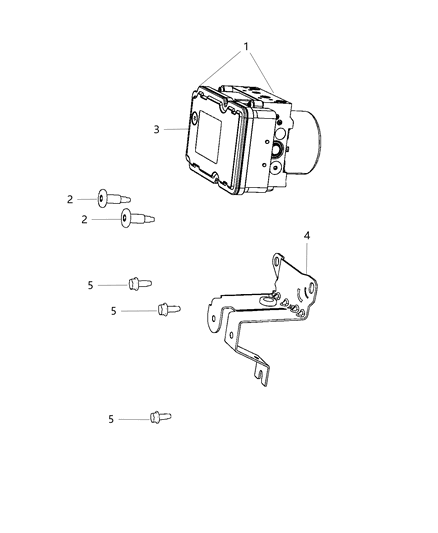 2018 Jeep Cherokee Hydraulic Control Unit Diagram