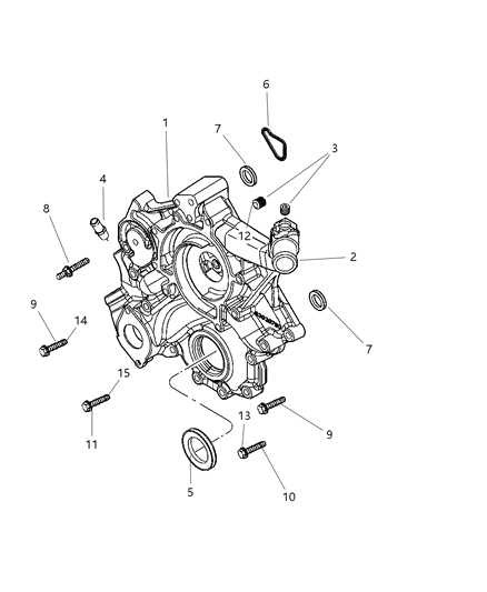 2004 Dodge Durango Screw Diagram for 6505487AA