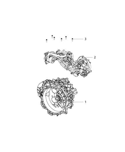 2014 Ram ProMaster 2500 Transmission / Transaxle Assembly Diagram