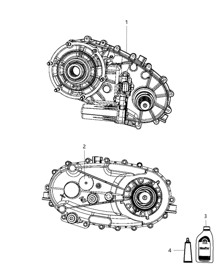 2012 Ram 1500 Transfer Case Assembly & Identification Diagram 2