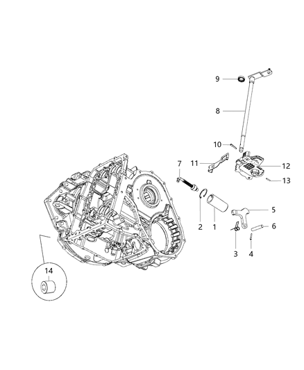 2017 Ram ProMaster 1500 Parking Sprag & Related Parts Diagram