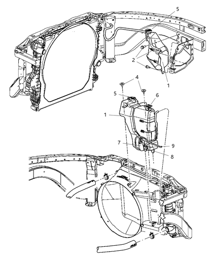 2006 Dodge Ram 3500 Coolant Tank Diagram