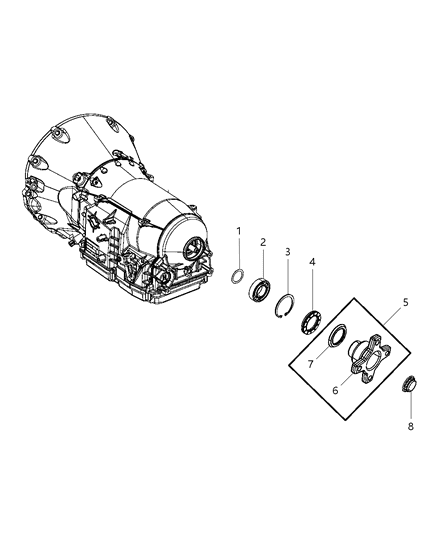 2008 Dodge Nitro Case , Extension & Adapter Diagram 4