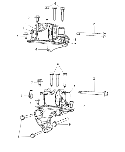 2008 Dodge Caliber Engine Mounting Diagram 23