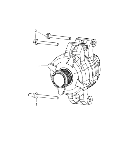 2013 Jeep Grand Cherokee Generator/Alternator & Related Parts Diagram 2