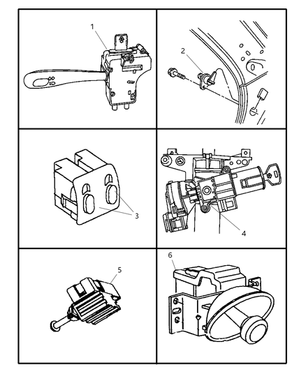 1999 Dodge Neon Switch Sunroof Diagram for PX30SC1