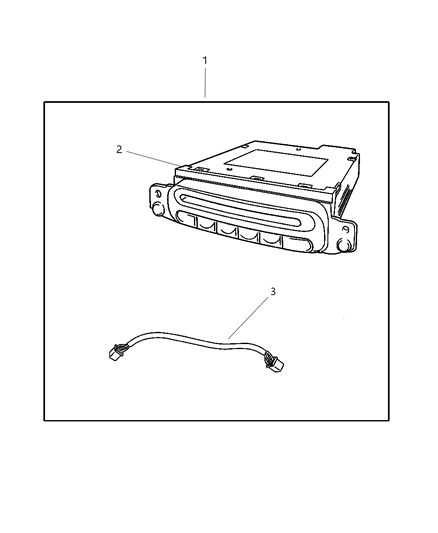 2006 Dodge Stratus CD Changer - 6 Disc Diagram