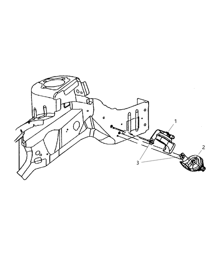 2006 Chrysler PT Cruiser Horn Diagram for 5107072AB