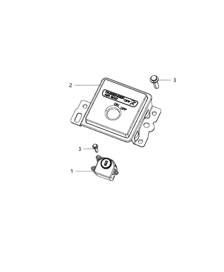 2009 Dodge Ram 3500 Air Bag On/Off System Diagram