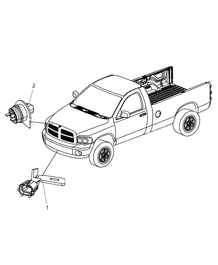 2010 Dodge Ram 3500 Sensors Body Diagram