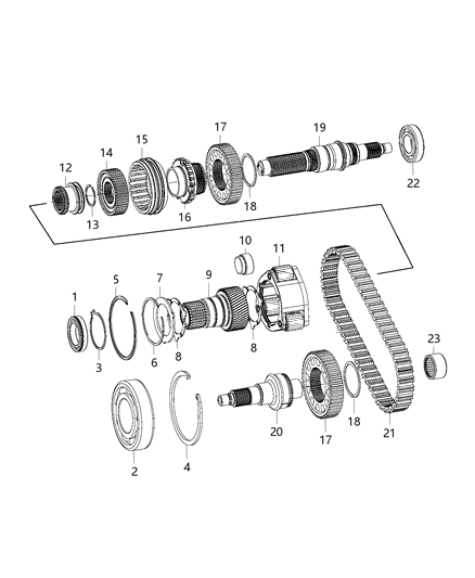 2011 Jeep Wrangler Gear Train Diagram 1