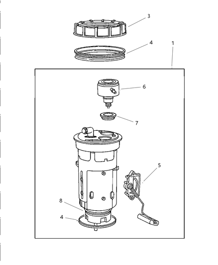 2003 Dodge Ram Van Fuel Module Diagram