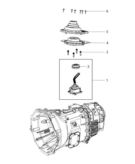 2016 Ram 2500 Gear Shift Lever Diagram