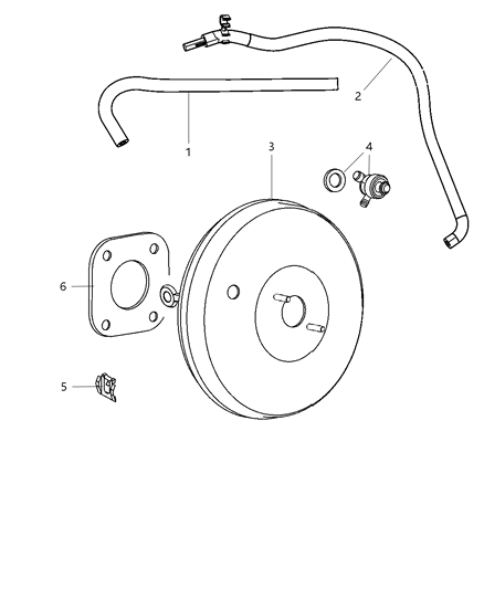 2011 Jeep Patriot Booster, Vacuum Power Brake Diagram