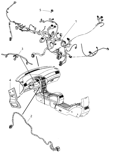 2008 Chrysler Pacifica Wiring-Instrument Panel Diagram for 68031089AB