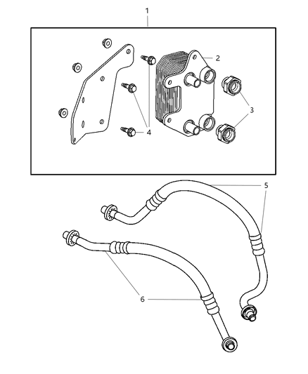 2010 Dodge Viper Engine Oil Cooler Diagram