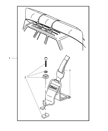 2010 Jeep Liberty Carrier Kit - Canoe Diagram