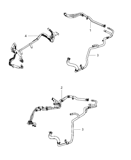 2011 Dodge Journey Hose-Heater Return Diagram for 5058906AB