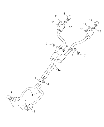 2016 Dodge Charger Exhaust System Diagram 4