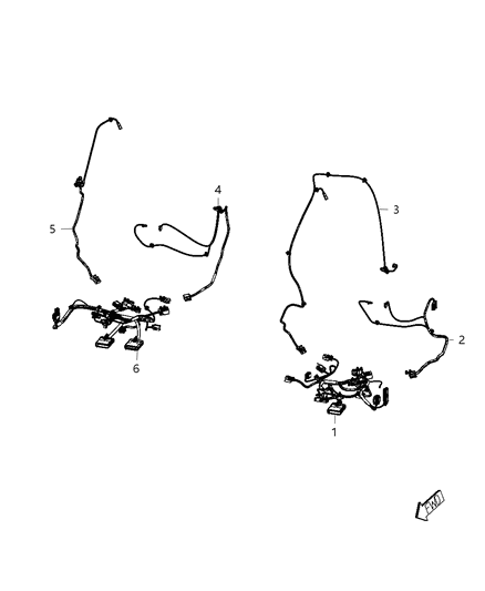 2013 Dodge Durango Wiring-Power Seat Diagram for 68086378AB