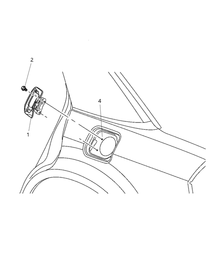 2010 Dodge Charger Housing-Fuel Filler Diagram for 5065874AE