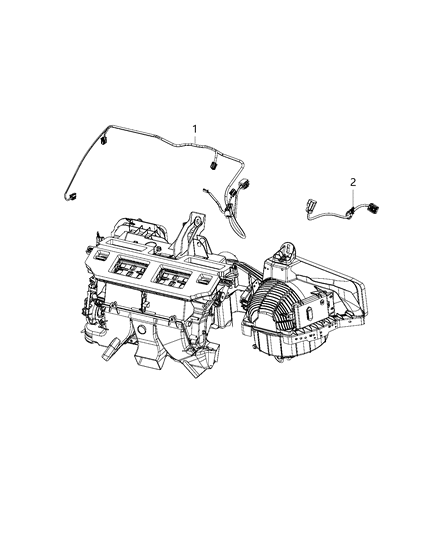 2017 Dodge Charger Wiring, Air Conditioning & Heater Diagram