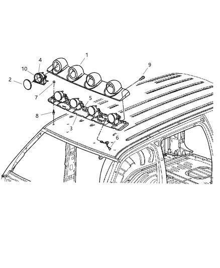 2003 Jeep Liberty Lamps Roof Diagram