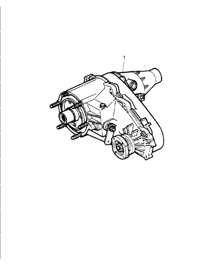 1999 Jeep Wrangler Transfer Case Diagram for 52099211