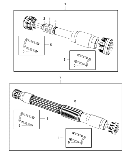 2014 Jeep Wrangler Bolt Kit Diagram for 68003249AB