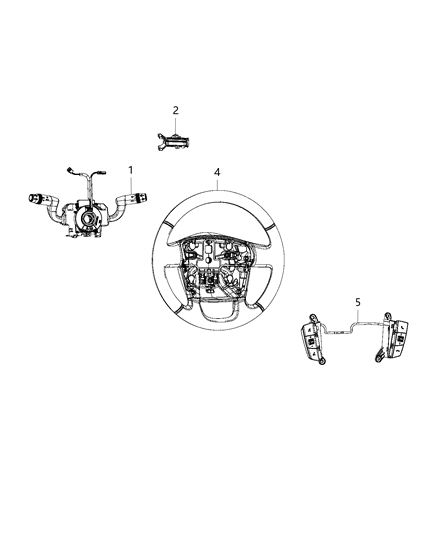 2016 Ram ProMaster 3500 Switches - Steering Column & Wheel Diagram