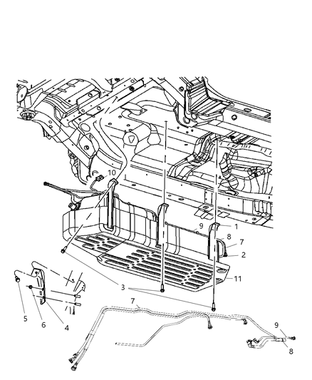 2007 Jeep Commander Fuel Tank Diagram for 52124339AA