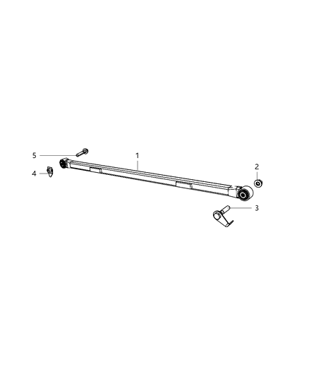 2010 Jeep Grand Cherokee Track Bar, Rear Diagram