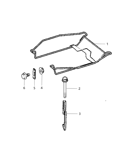 2009 Dodge Sprinter 3500 Bracket-Spare Tire Diagram for 68012518AA