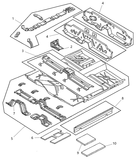 2000 Dodge Neon Floor Pan Diagram