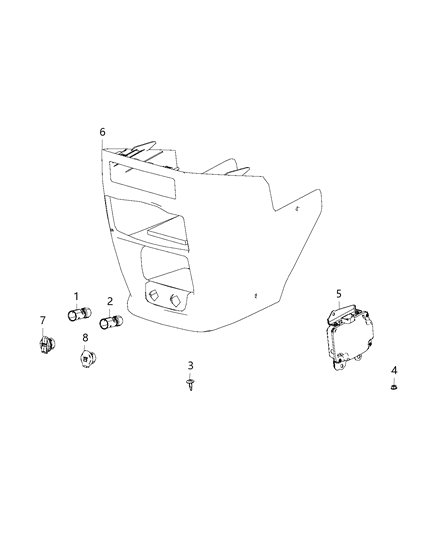 2020 Dodge Grand Caravan Modules, Body Diagram 8