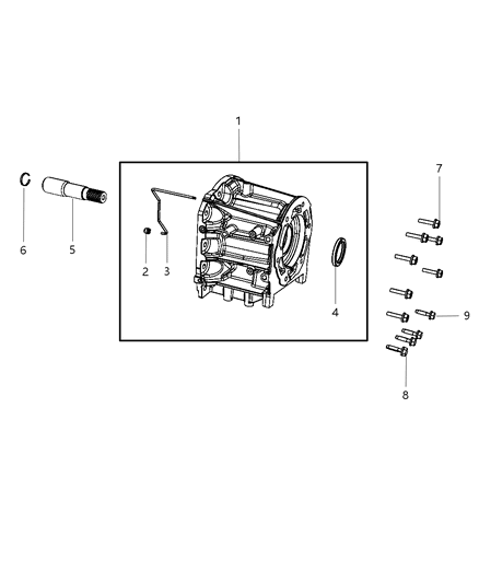 2011 Jeep Liberty Case ,Extension & Adapter Diagram 1