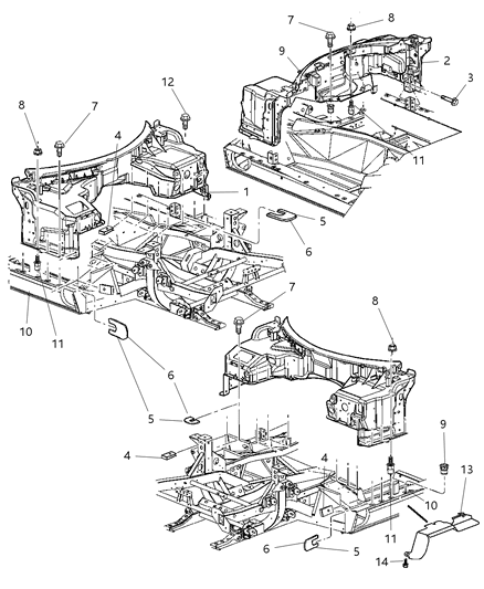 2010 Dodge Viper Panel-Dash Diagram for 4865495AG