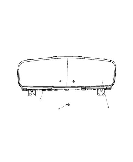 2009 Dodge Journey Cluster-Instrument Panel Diagram for 56044830AF