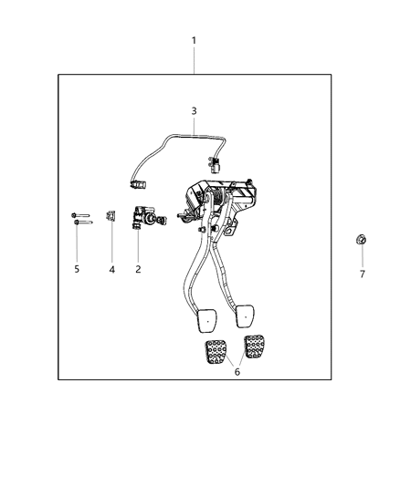 2018 Dodge Challenger Clutch Pedal Diagram