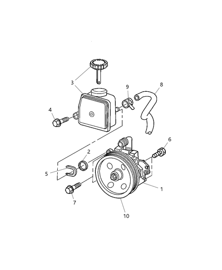 2007 Chrysler Crossfire Power Steering Pump Diagram