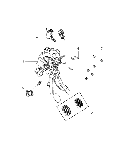 2013 Dodge Dart Clutch Pedal Diagram