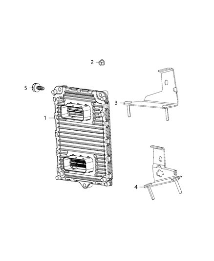 2018 Chrysler 300 Module, Engine Control Diagram