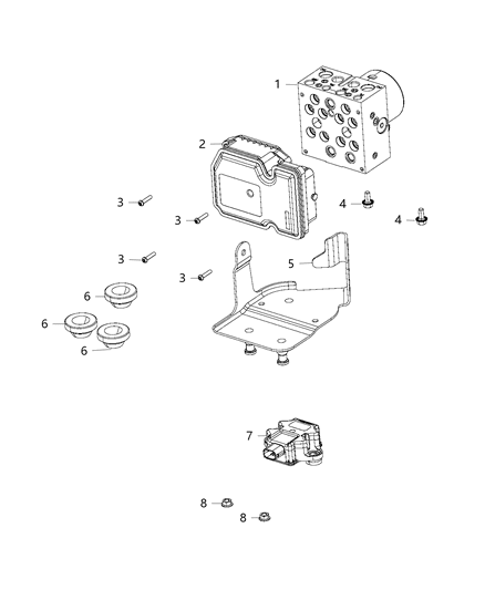 2020 Jeep Grand Cherokee Module-Dynamics Diagram for 68411966AB