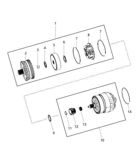 2013 Ram C/V Gear Train - Underdrive Compounder Diagram 3