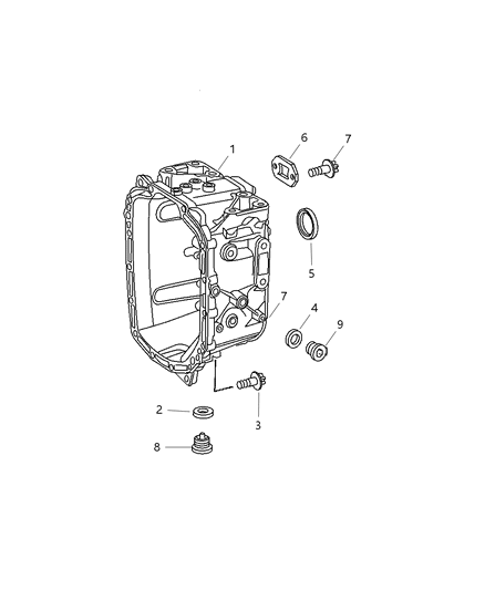 2016 Ram 3500 Rear Case & Related Parts Diagram