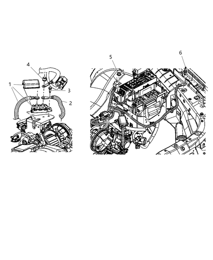 2009 Chrysler Aspen Wiring Battery Connection Diagram