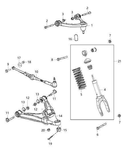 2017 Dodge Viper Suspension - Rear Diagram 2