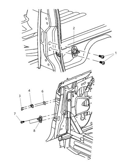 2002 Dodge Stratus Door Striker Diagram