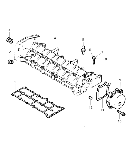 2012 Dodge Journey Cylinder Head & Cover Diagram 2